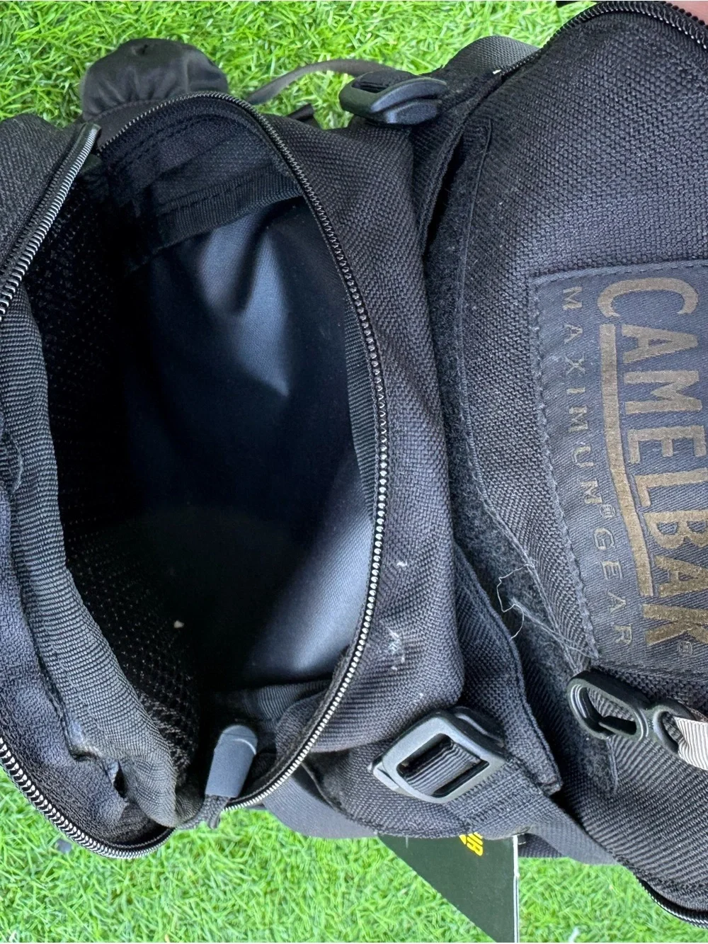 Camelbak Black Tactical Chest Pack with Red Liner